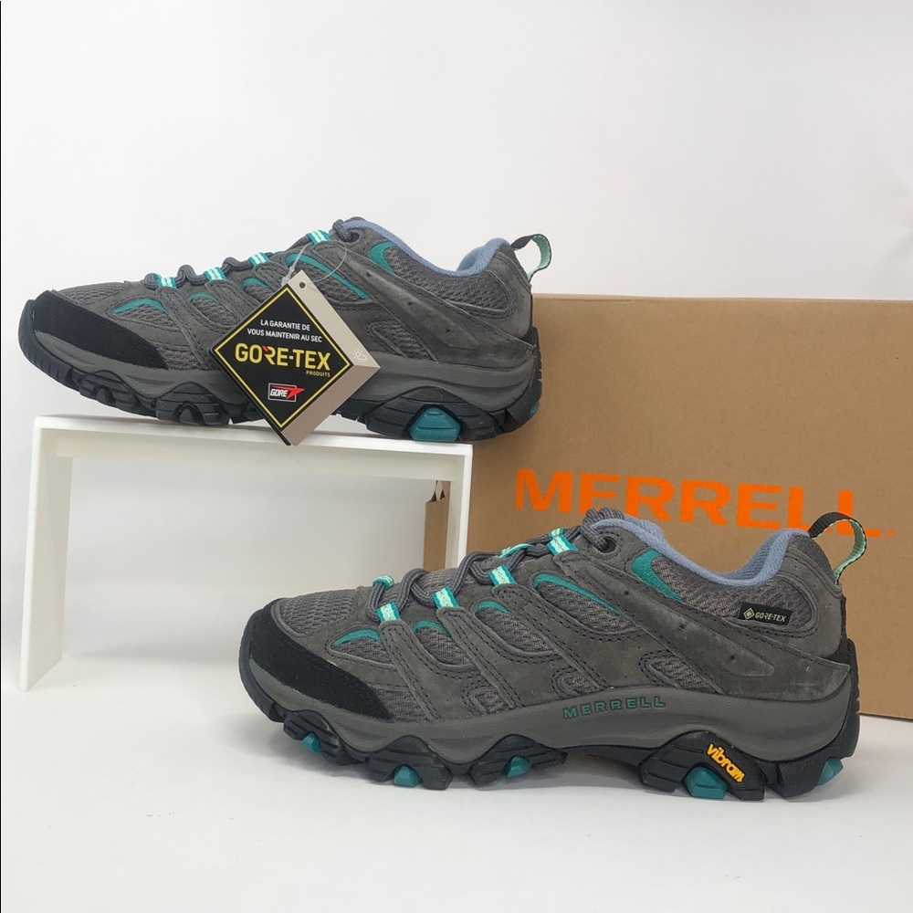 Merrell Moab 3 GTX Gore Tex Granite Women’s Waterproof Hiking Shoes - Size 7 - Picture 3 of 8